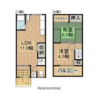 大阪府堺市西区上(一戸建)の賃貸物件の間取り