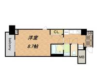 コンフォリア心斎橋EAST0408の間取り