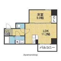 レインボー四天王寺601の間取り