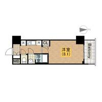 プレサンス谷町九丁目駅前0202の間取り