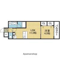 スプランディッド本町東DUE1010の間取り
