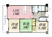 エスポワールササベの間取り