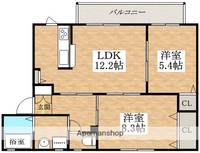 シャーメゾン天美の間取り