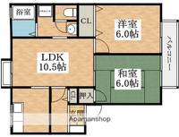 菊水ハイツA棟の間取り