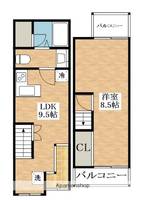 スイーティアソロ松原01の間取り