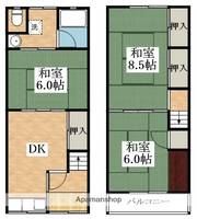 貸テラス 松原市天美東の間取り