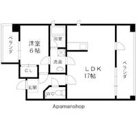 兵庫県西宮市上甲子園1丁目の賃貸マンションの間取り