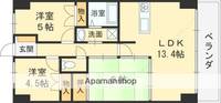 大阪府東大阪市日下町1丁目の賃貸マンション311の間取り