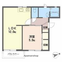 ドミール大森A・B・C棟C203の間取り