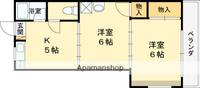 大阪府東大阪市日下町1丁目の賃貸アパートの間取り