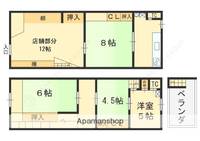 大阪府東大阪市菱屋西1丁目(一戸建)の賃貸物件の間取り
