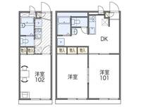 レオパレスZIOUN TRESの間取り