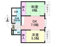 エスポワール武庫之荘2の間取り