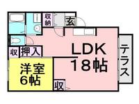 ノースフラッツ105の間取り