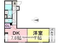ミクラス(立花町)102の間取り