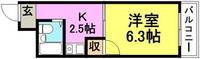 コンフォート南塚口1504の間取り