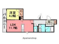 SHAMAISON CITRUS(シャーメゾンシトラス)201の間取り