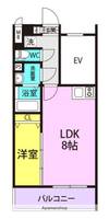 兵庫県尼崎市杭瀬本町1丁目の賃貸マンションの間取り