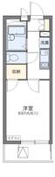 レオパレスリバービレッジ301の間取り