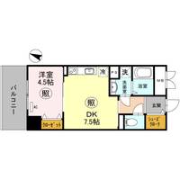 神戸HARBORSIDE 萬利RESIDENCE0807の間取り