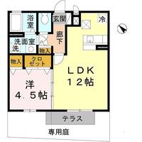 セントラルグレイス B棟の間取り