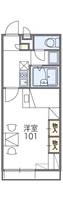 レオパレスサンライズ松陽203の間取り