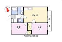 ルミエール飾磨Ⅱ B棟203の間取り