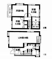 兵庫県姫路市野里(一戸建)の賃貸物件戸建ての間取り