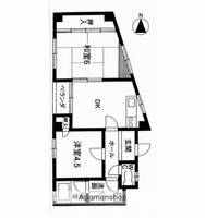 水尾川ハイツ301の間取り