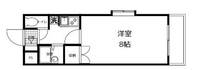 プチタウン311号室の間取り