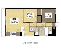 兵庫県姫路市三左衛門堀西の町の賃貸マンション106の間取り