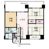 シャトラン白鷺Ⅱ202の間取り