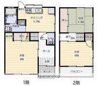 兵庫県姫路市城北新町1丁目(一戸建)の賃貸物件戸建ての間取り