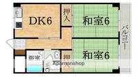 下村コーポIIIの間取り