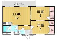 奈良県天理市前栽町の賃貸マンションの間取り