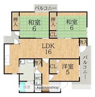ハウスあやめ池の間取り