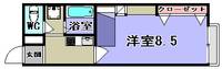 レオパレス法華寺208の間取り