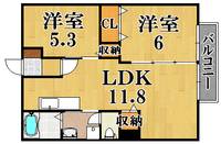 物件の間取り画像