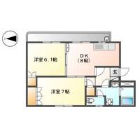 ノースフォレスト202の間取り