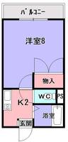 レオパレス関屋301の間取り