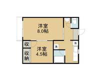 グリーンヒルズマンションBの間取り