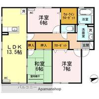 バームクーヘンA棟201の間取り