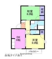 タウンハウス福原D棟102の間取り