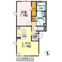 鳥取県米子市旗ヶ崎6丁目の賃貸アパート101の間取り