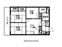 鳥取県米子市東福原1丁目の賃貸マンション502の間取り