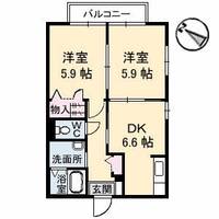 島根県松江市馬潟町の賃貸アパートの間取り