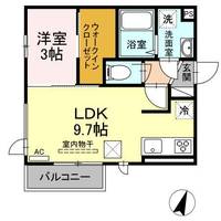 フロイデ奥谷の間取り