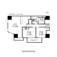 ライオンズタワー岡山表町1001の間取り