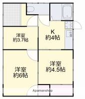 岡山県岡山市北区東古松(一戸建)の賃貸物件戸建ての間取り