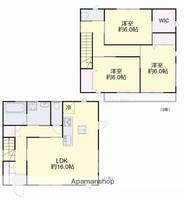 岡山県岡山市南区米倉(一戸建)の賃貸物件戸建ての間取り